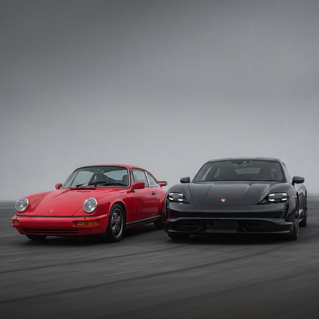 Osiągi Porsche 911 (964) vs. Porsche Taycan: Starcie legendy z przyszłością